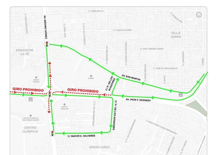Gabinete de Transporte implementará cuarta fase de restricción de giros a la izquierda