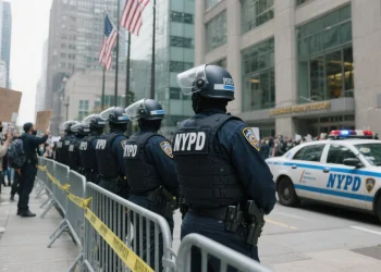 Quince detenidos en protesta frente a 26 Federal Plaza por tácticas de control migratorio