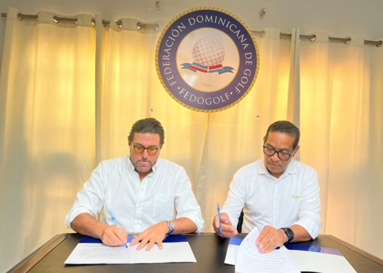 Fedogolf e Isabel Villas firman acuerdo para impulsar el desarrollo del golf escolar en RD