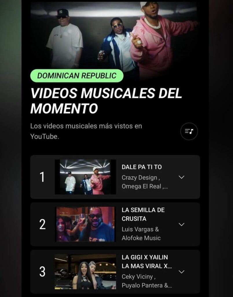 Tres de las canciones grabadas en La Casa de Alofoke lideran tendencias en YouTube - Noticias de hoy en República Dominicana | De Último Minuto