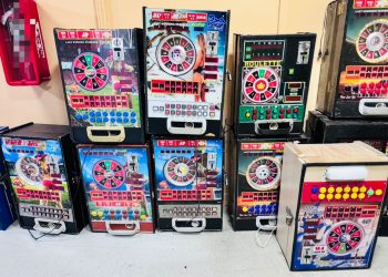 Policía Nacional confisca 12 máquinas tragamonedas que operaban de forma ilegal en Santiago