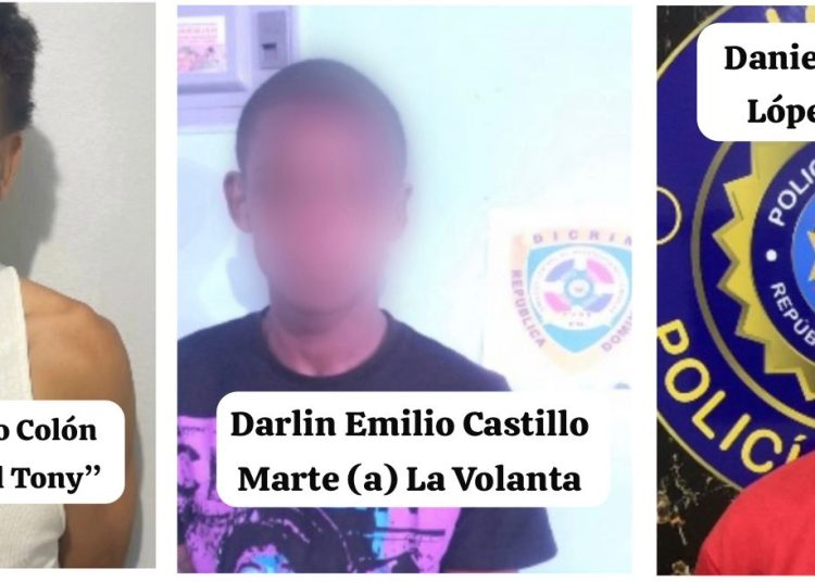 Policía Nacional arresta a “El Tony”, “La Volanta” y “El Gordo” implicados en robos ocurridos en Santiago