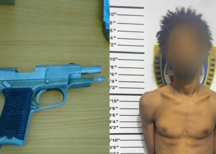 Policía arresta a “Careta” tras ocuparle pistola sustraída durante accidente de tránsito en Santiago