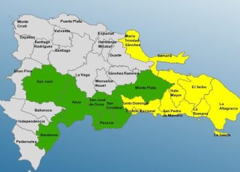 COE mantiene nueve provincias en alerta amarilla y siete en verde por efectos de vaguada
