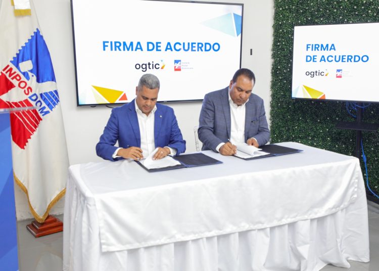 OGTIC e INPOSDOM acuerdan instalación de nuevos Puntos GOB sin costo de alquiler