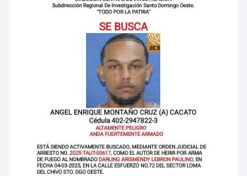 Permanece prófugo “Cacato”, acusado de herir a joven a la salida de una discoteca en Haina