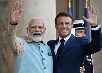Emmanuel Macron y Narendra Modi coincidieron en la necesidad de lograr “una paz justa y duradera en Ucrania”