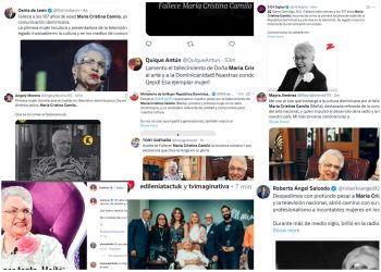Figuras e instituciones lamentan muerte de María Cristina Camilo «Maíta», pionera de la locución dominicana