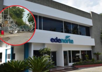 Edenorte reporta 28 circuitos fuera de servicio y más de 130 mil clientes sin luz por fuertes vientos en el Cibao