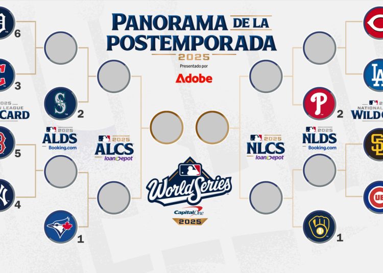 Definidos los cruces de la postemporada 2025 en MLB