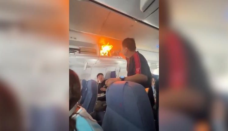 Vuelo de Air China realiza aterrizaje de emergencia tras explosión de batería de litio en pleno vuelo