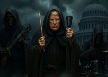 Trump publica un extraño clip musical hecho con IA y protagonizado por la muerte