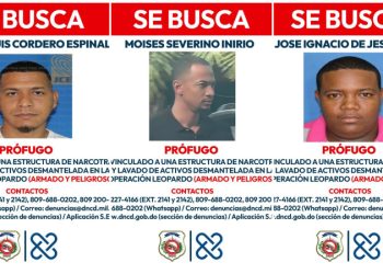 Emiten alerta contra tres prófugos vinculados a red de narcotráfico internacional
