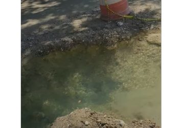 Palacio de Engombe: fuga de agua expone deficiencias en obras inconclusas