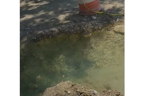 Palacio de Engombe: fuga de agua expone deficiencias en obras inconclusas