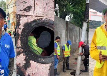 Brigadistas de la Alcaldía del DN siguen en las calles mitigando efectos de las lluvias