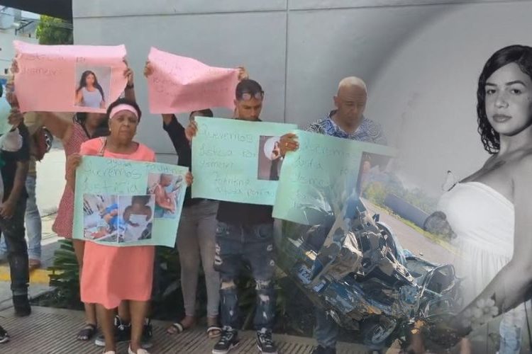 Familiares exigen justicia por muerte de joven embarazada en accidente de tránsito en Villa Altagracia