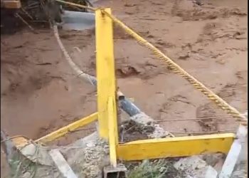 Intensas lluvias generan colapso de puente en Tireo, Constanza