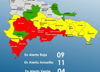 COE declara alerta roja en nueve provincias ante el inminente paso de la tormenta Melissa