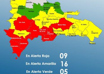 COE reduce a alerta amarilla las provincias Santo Domingo, Distrito Nacional, San Pedro de Macorís y La Romana
