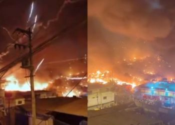 Catástrofe en Lima: Incendio afecta fábrica de pirotecnia y deja al menos 80 viviendas destruidas