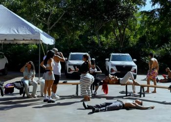 Participantes de “La Casa de Alofoke 2” salen a tomar el sol tras días de encierro y malestares