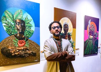 El arte de Kashmir Jones evoca la fuerza de Mamá Tingó en el Mangú Dominican Art Festival