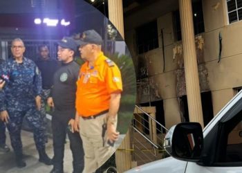 Coronel sufre graves quemaduras tras incendio en cuartel policial de Santiago Rodríguez