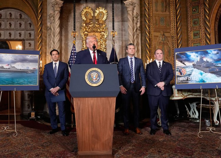 Trump anuncia la construcción de dos nuevos buques de guerra