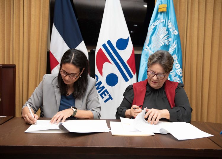 Indomet y PMA firman acuerdo para fortalecer las alertas tempranas y la seguridad alimentaria en RD