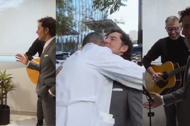 Un regalo inesperado: David Bisbal lleva su voz a los pasillos de un hospital en Madrid