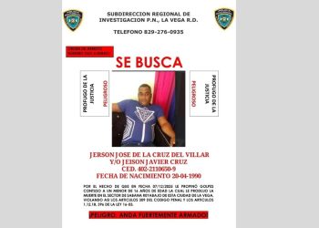 Policía Nacional busca a hombre prófugo acusado de homicidio de un menor en La Vega