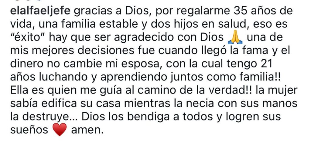 El Alfa celebra este jueves sus 35 años y agradece a su esposa por su apoyo incondicional - Noticias de hoy en República Dominicana | De Último Minuto