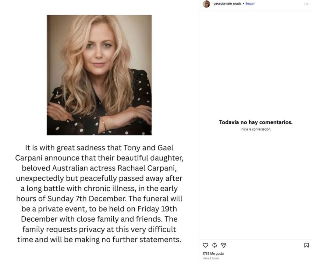 Rachael Carpani, actriz de “NCIS: Los Ángeles”, murió tras batallar contra una larga enfermedad | 2 | Rachael Carpani, actriz de “NCIS: Los Ángeles”, murió tras batallar contra una larga enfermedad - Noticias de hoy en República Dominicana | De Último Minuto