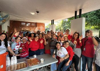 La DPS de Monseñor Nouel da la bienvenida a la Navidad con un compartir entre colaboradores