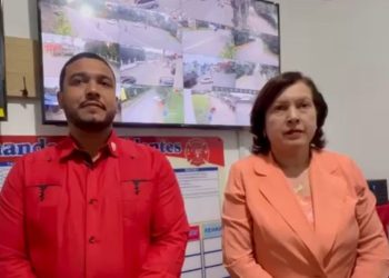 Ángela Jáquez destaca visión del alcalde Stanley Ureña en moderno sistema de vigilancia