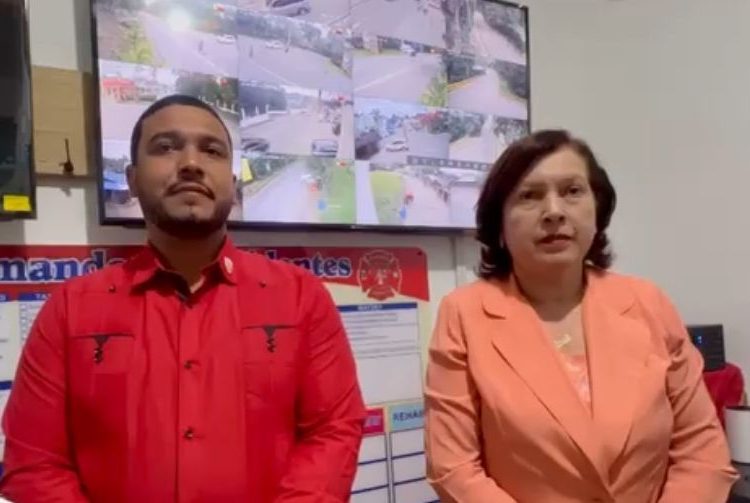Ángela Jáquez destaca visión del alcalde Stanley Ureña en moderno sistema de vigilancia