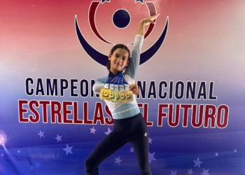 Coral Caamaño se corona campeona nacional de gimnasia nivel 6 con cinco medallas de oro