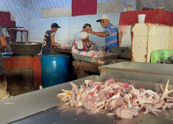 Pollo se vende entre 80 y 85 pesos la libra en el Hospedaje Yaque y genera preocupación en Santiago