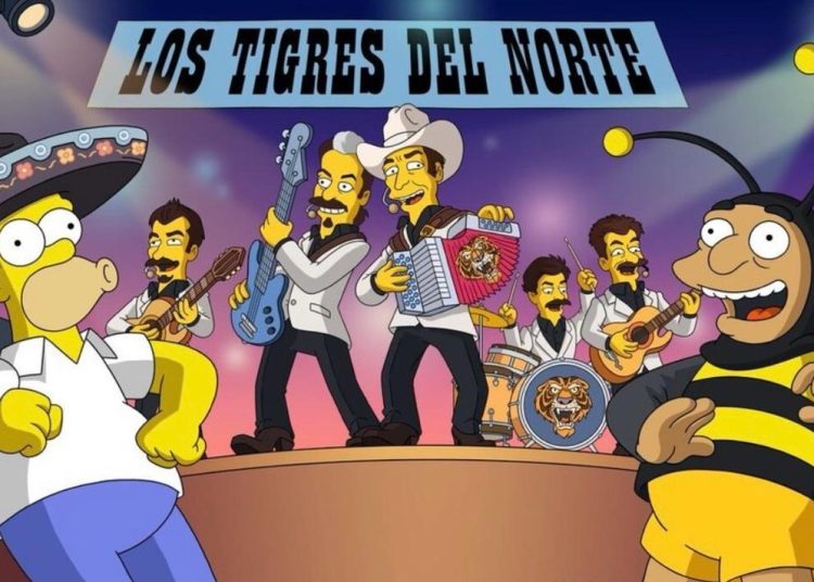 Los Tigres del Norte llegan a Los Simpson