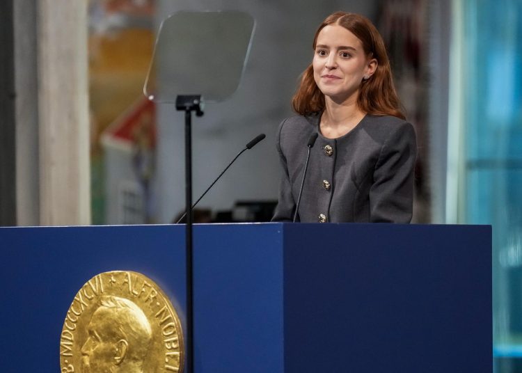 Hija de María Corina Machado confirma que «en unas horas» la Premio Nobel llegará a Oslo