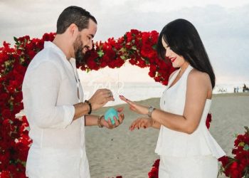 Comunicadora Dannelis Veras se compromete con empresario inmobiliario