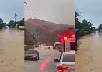 Fuertes lluvias provocan inundaciones en varias zonas de Puerto Plata