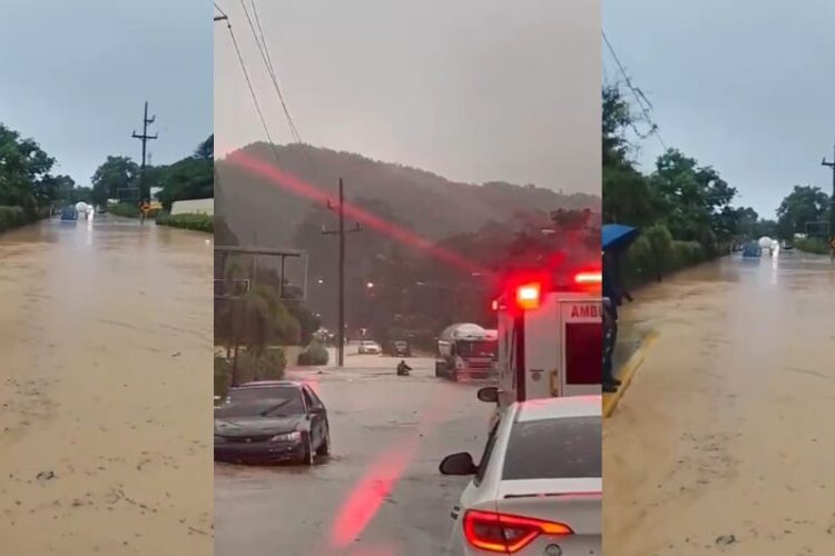 Fuertes lluvias provocan inundaciones en varias zonas de Puerto Plata