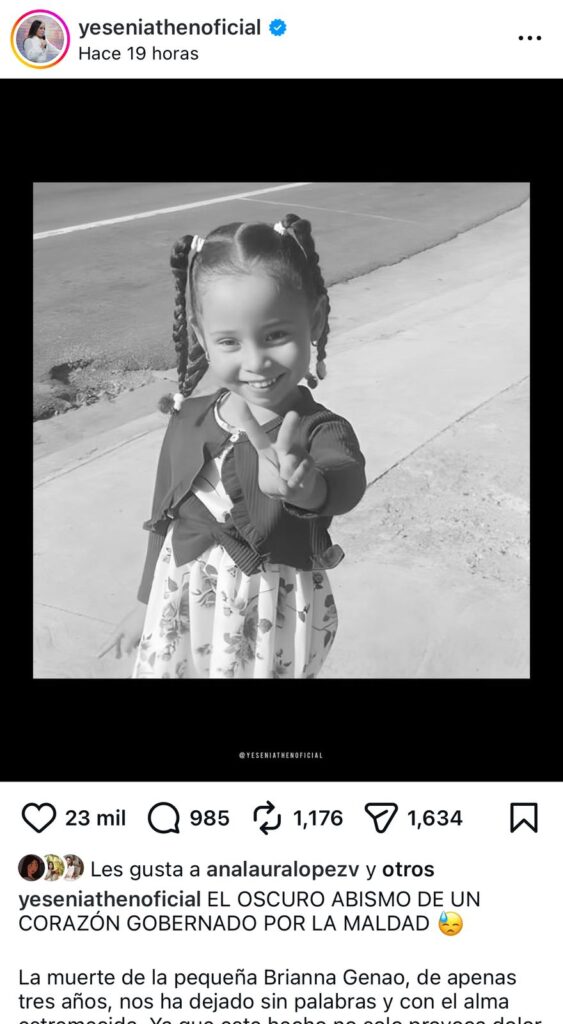 Figuras muestran consternación por la muerte de Brianna Genao - Noticias de hoy en República Dominicana | De Último Minuto