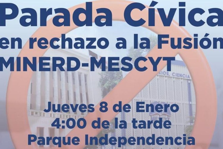 Llaman a participar en parada Cívica contra Fusión Minerd-MESCyT