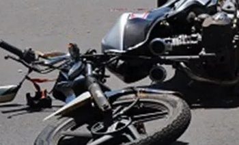 Cámara capta momento de accidente de tránsito entre dos motocicletas en Jarabacoa