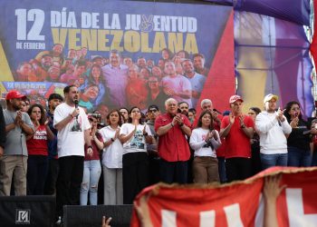 Jóvenes del chavismo marchan en Caracas para pedir la liberación de Nicolás Maduro