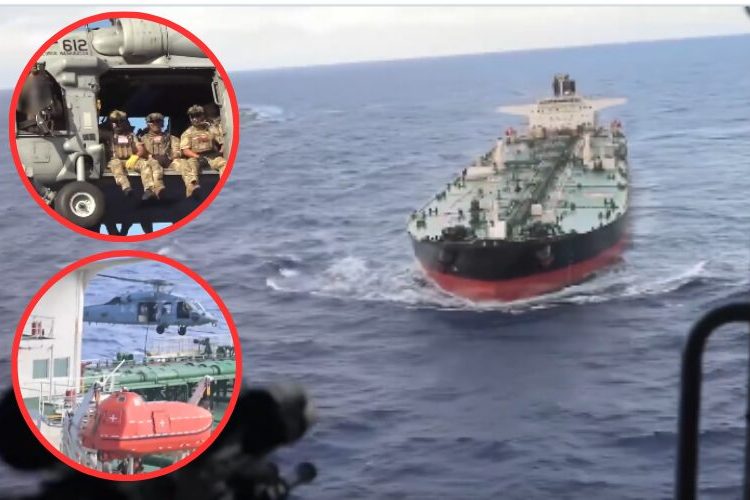 EE.UU. intercepta un petrolero en el Índico por violar bloqueo de Washington en el Caribe