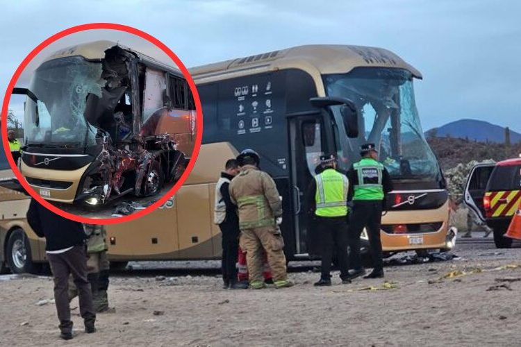 Cinco muertos y 25 heridos al chocar un autobús y un tractocamión en el norte de México